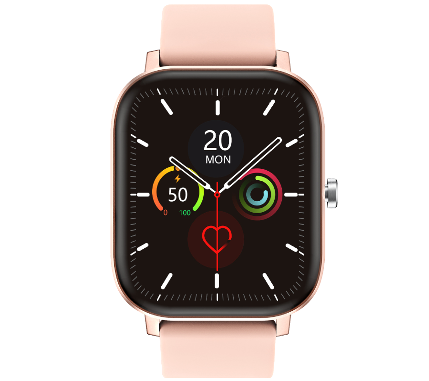 Smartwatch Rubicon 'Różowy Smartwatch' RNCE67 różówy ⌚✓ Bluetooth ✓ (3).png